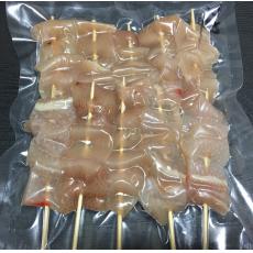 (國產)雞皮串10入  6吋圓籤